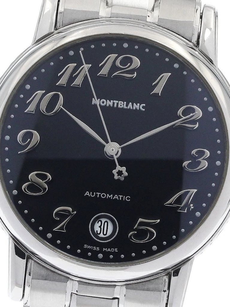 Montblanc Meisterstck 7019 Date Black Dial Automatic Mens Watch946582